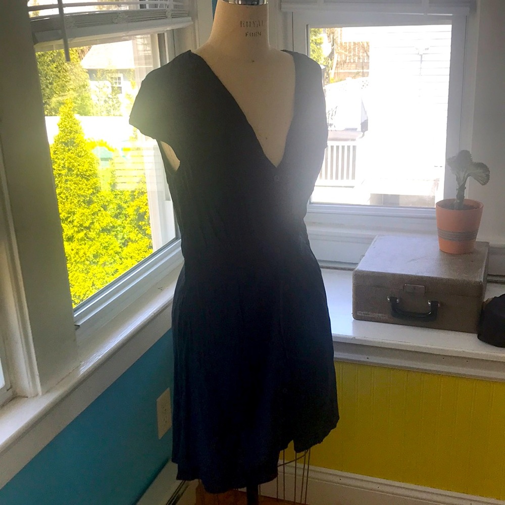 Jack Wills Navy Blue Shirt Dress 8